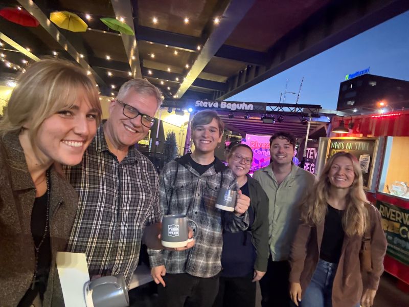 Rotaract Club of Milwaukee members at a Third Ward social event